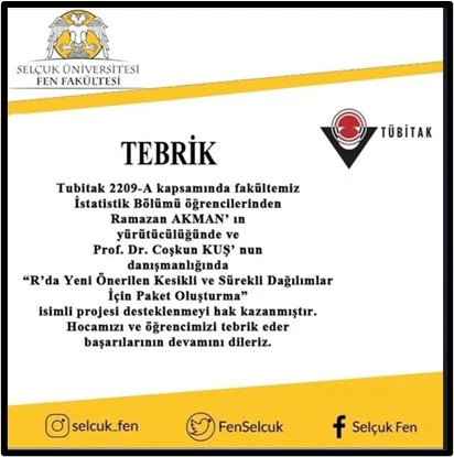 2209/A 2023-1 Kapsamında Kabul Alan Projelerimiz